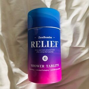 ZENBOMBS Relief Shower Tablets - Blue and Purple
